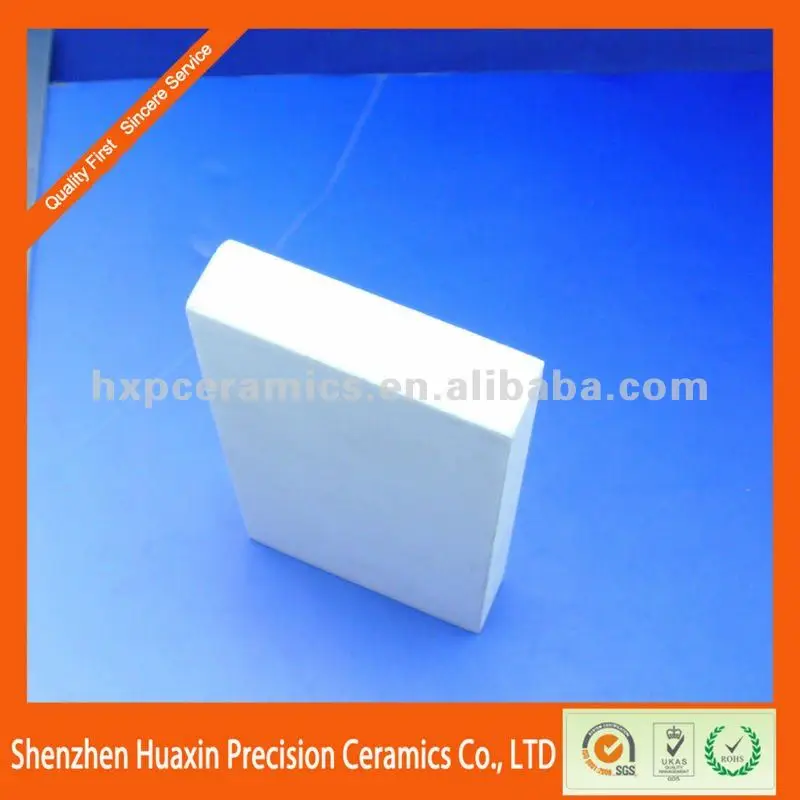 горячая продажа ёаропрочных 99% al2o3 глинозема керамические пластины