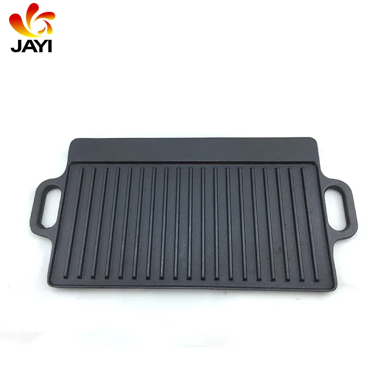 Retains Heat Cast Iron Griddle Pan For Restaurant