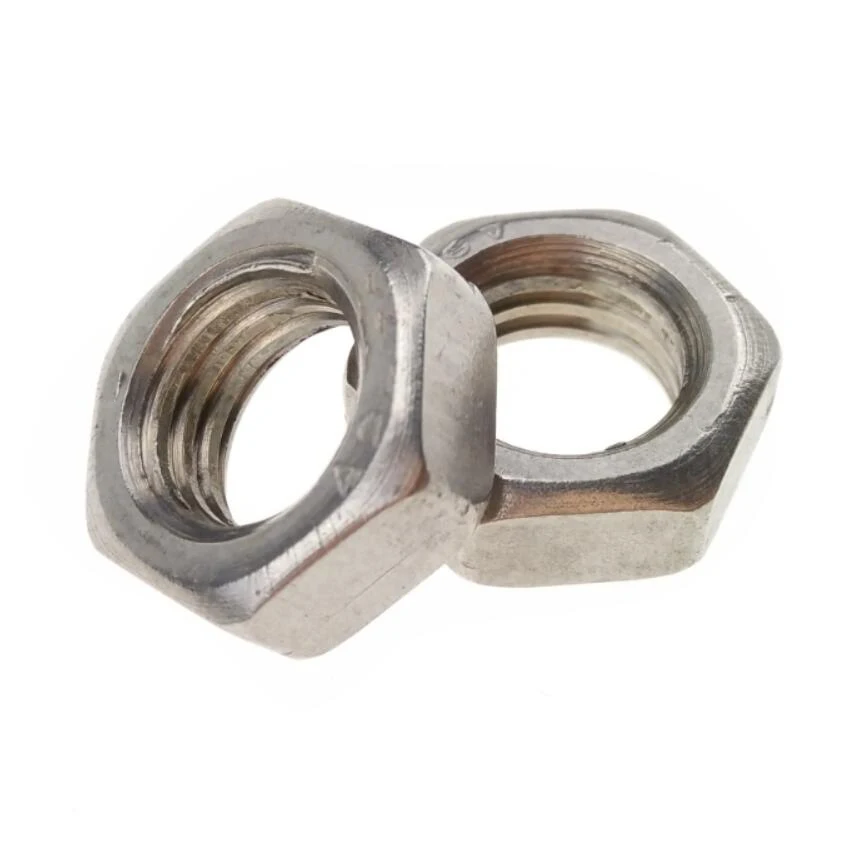 304 Stainless Steel Hex Nuts for Screws Bolts M6 Standard DIN 934