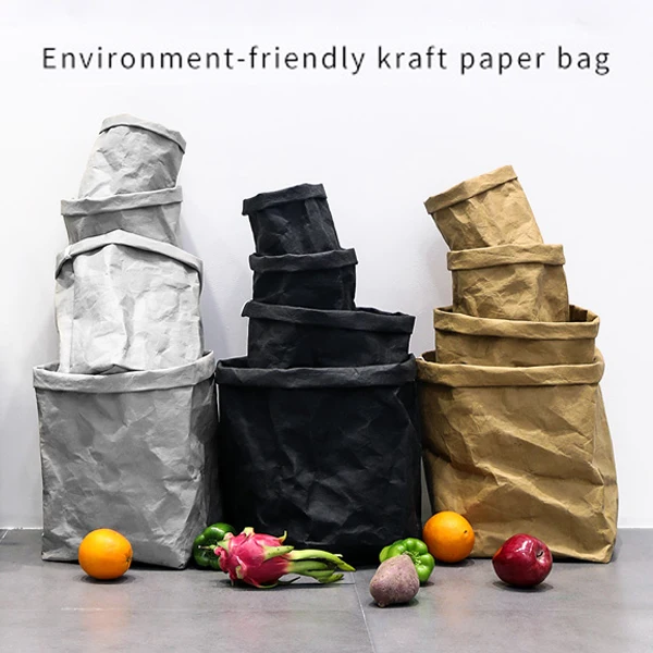 Высокое качество, индивидуальный простой дизайн, водонепроницаемая моющаяся сумка Tyvek из крафт-бумаги в скандинавском стиле