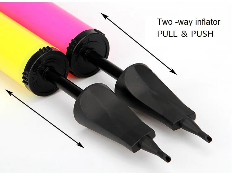 Hand held yoga inflatable balloon air pump for christmas decoration