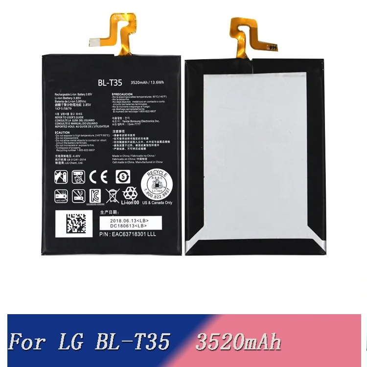 Best Quality Backup Phone Battery for LG Google2 Pixel 2 XL BL-T35 BLT35 3520mAh