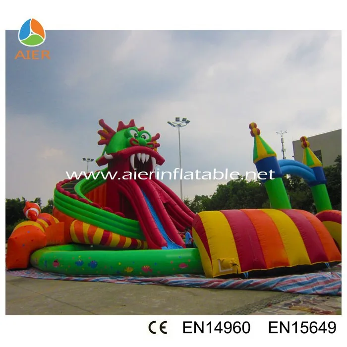 Big Inflatable Water Park Equipment for Sale, Water Park Play Equipment Water Slide >3 Years Resort Place（景区）