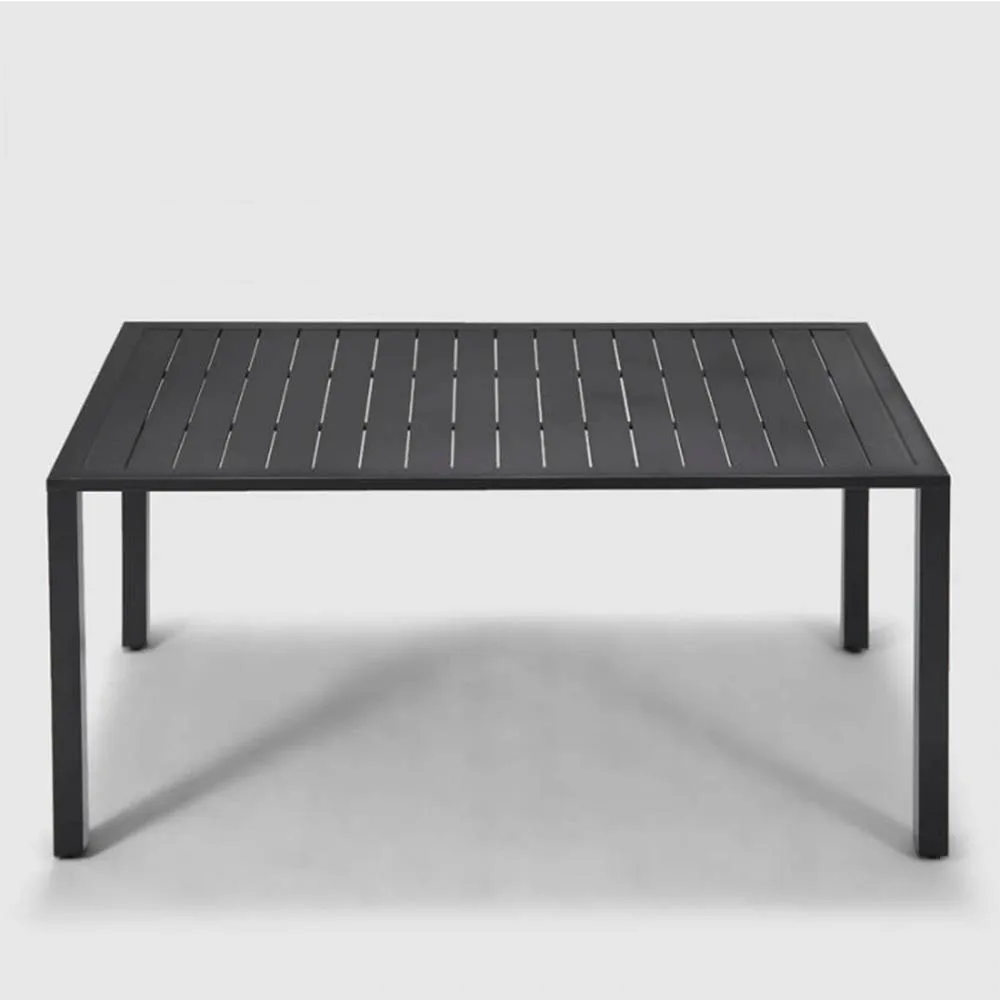 Rio Patio Powder Coated Aluminum Frame with a Slated Top Dining Table