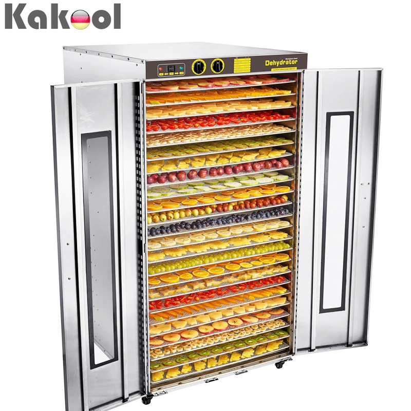 Factory Supply New Stainless Steel 24 Trays large capacity commercial Industrial Food Dehydrator Machine