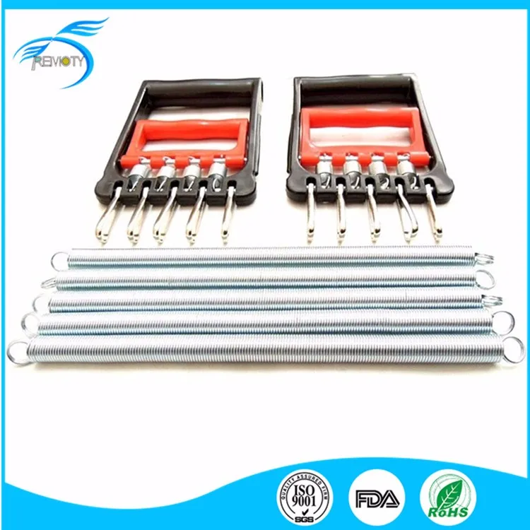 
Spring Chest Expander Red & Black Plastic Handle 5 Springs Chest Arm Expander Pull Exerciser 