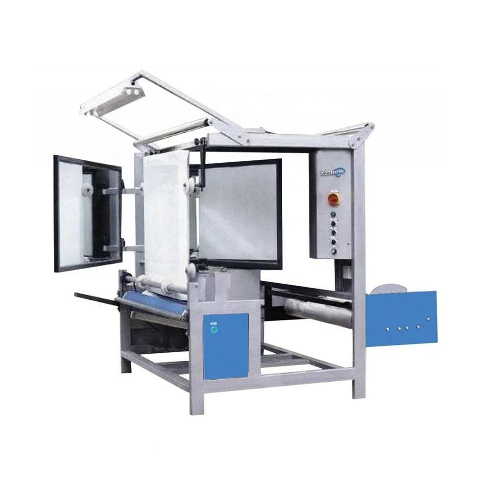 SUNTECH Two Side Checking Tubular Fabric Roll and Inspecting Machine with high voltage dispenser