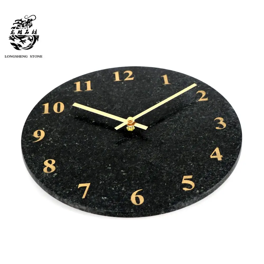 Wholesale 12 Inch Luxury White Marble Wall Clock Large Size Personalized Living Room Clock with Alarm Function Separates Design