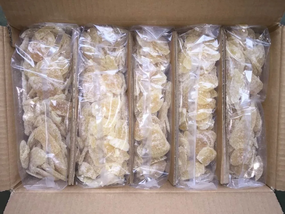 
dried crystal ginger slices 