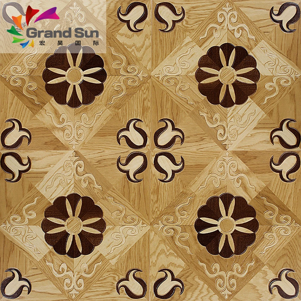 German non slip embossed parquet laminate flooring China factory