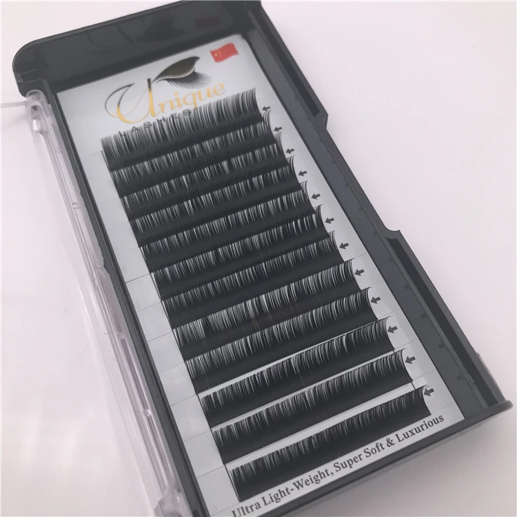 Made in vietnam products mixed size 8-15 J B C D matt / glossy individual lashes custom eyelash box private label lash extension