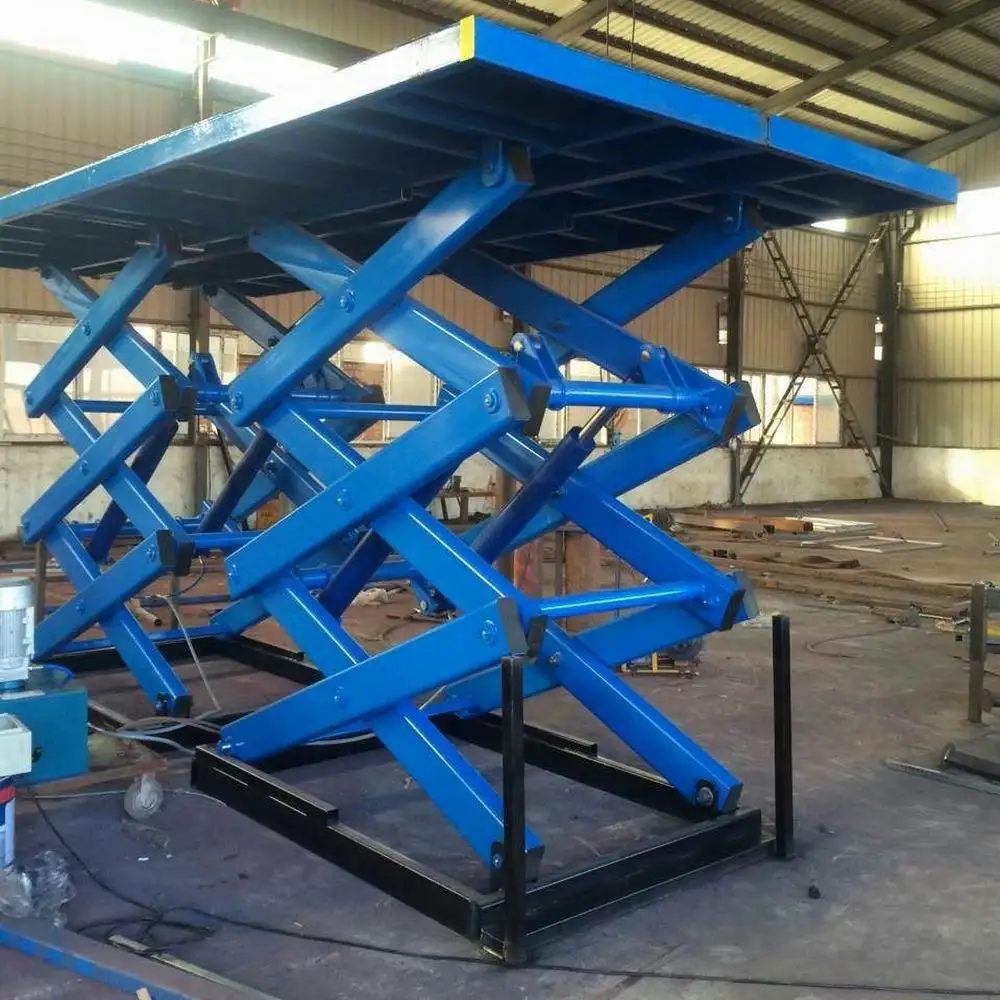 
3 ton electric stationary scissor lift table platform for car 