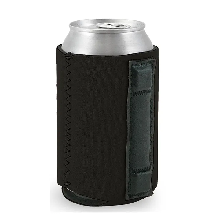 Promotion foldable durable magnetic neoprene can cooler with top quality
