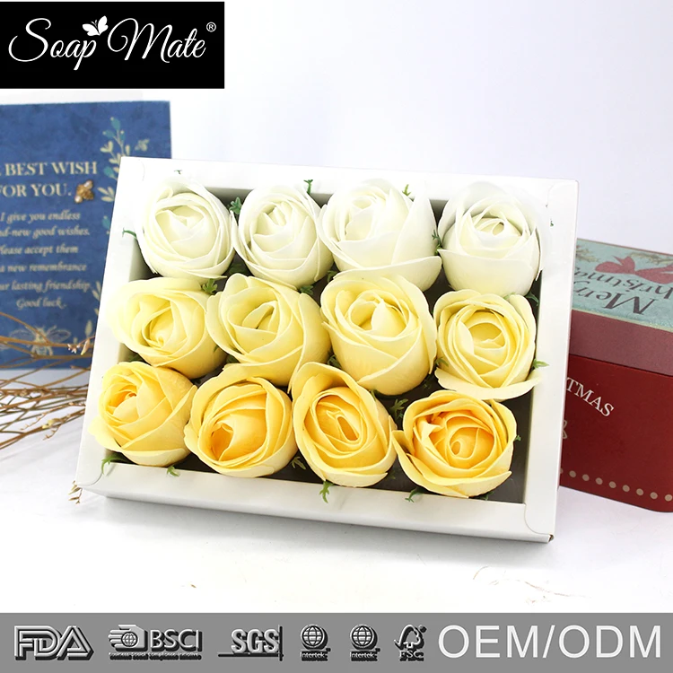 Bath Natural Soap Flower / Manufacturer Soap Handmade Glycerine Rose Flower Paper Soaps