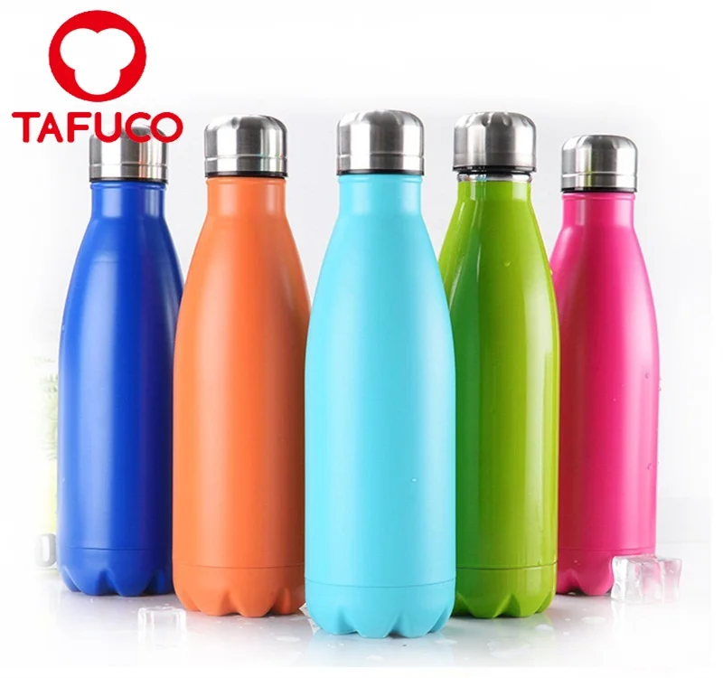 
BPA free double wall stainless steel cola shape vacuum flask thermal bottle 