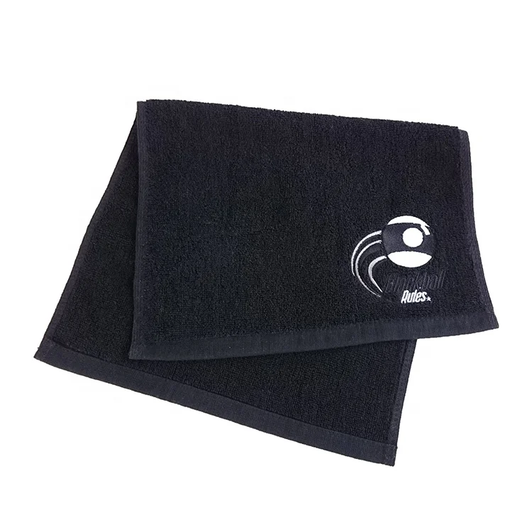 
Черное маленькое полотенце для рук в тренажерном зале с вышивкой, маленькие полотенца из 100% хлопка для тренажерного зала 