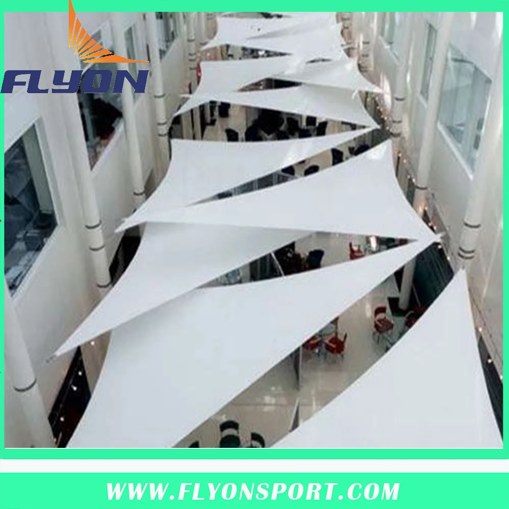 Автостоянка навес с PVDF мембраны, растяжение мембраны навес