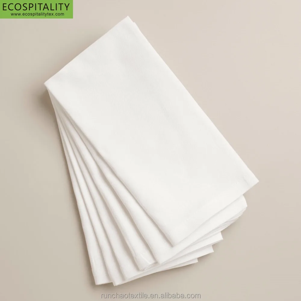 Luxury Hotel 100% Cotton Plain White Table Napkin