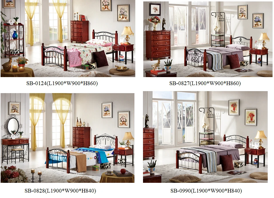 
online shop china of iron metal bed bedroom set furniture for sale 