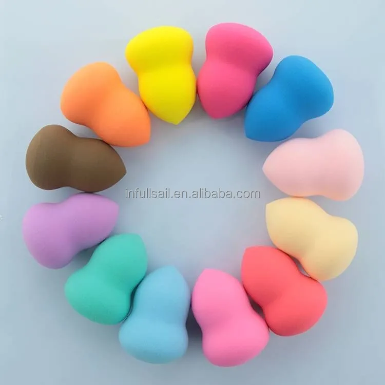 
Hotsale BB cream powder puff latex free egg shape beauty sponge makeup sponge puff 