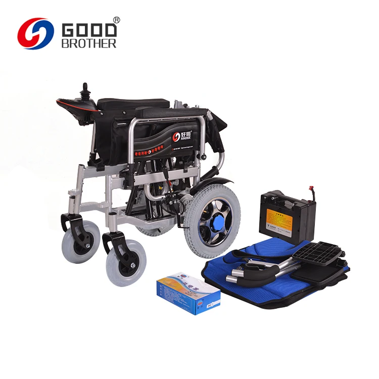 HG-N560 Folding Dubai 24v 12AH battery  Electric Wheelchair  headrest  available