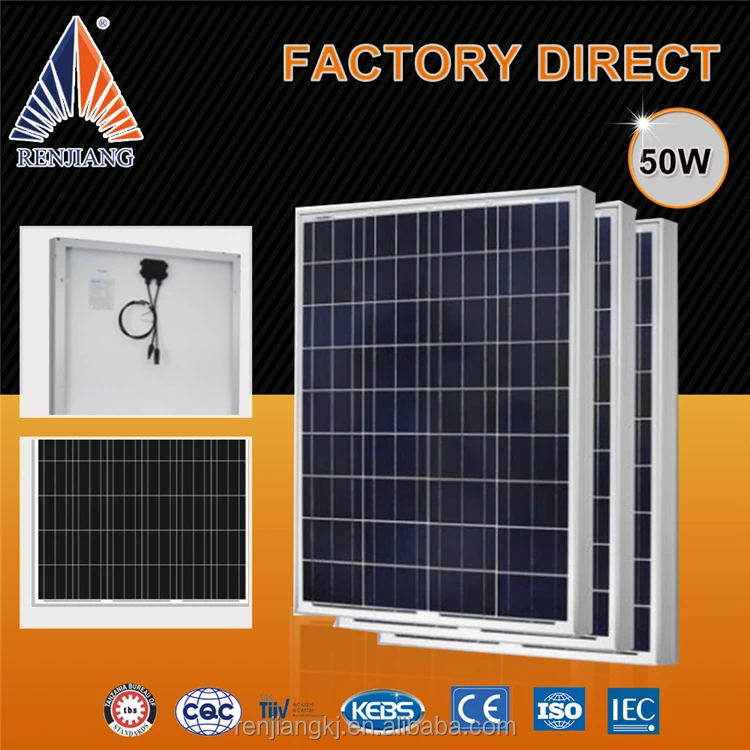 
Protective Cover price per watt 1000V Maximum System Voltage 50w solar panel price india 