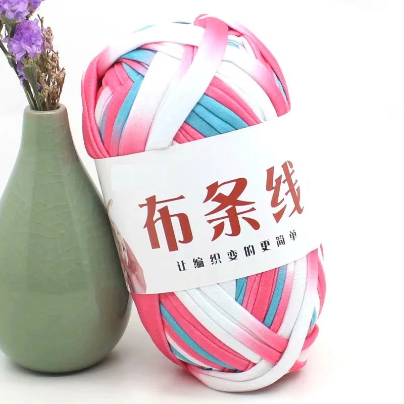 
Wuge hot sell cheap price 100% polyester tshirt yarn for knitting 