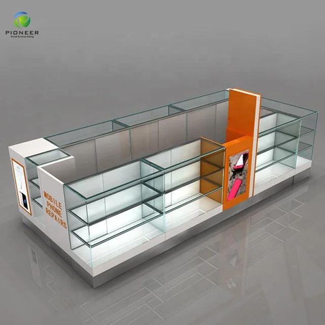 Pioneer Mobile Cell Phone Shop Repair Display Counter Design
