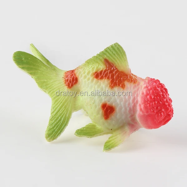 Beautiful 3D custom plastic goldfish figurine toys