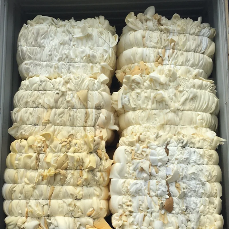 100% clean and dry foam waste PU scrap foam in bales