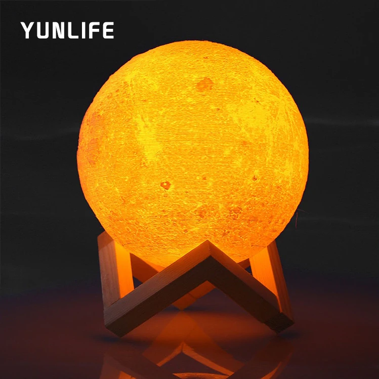 3D оптический ночник Лунная