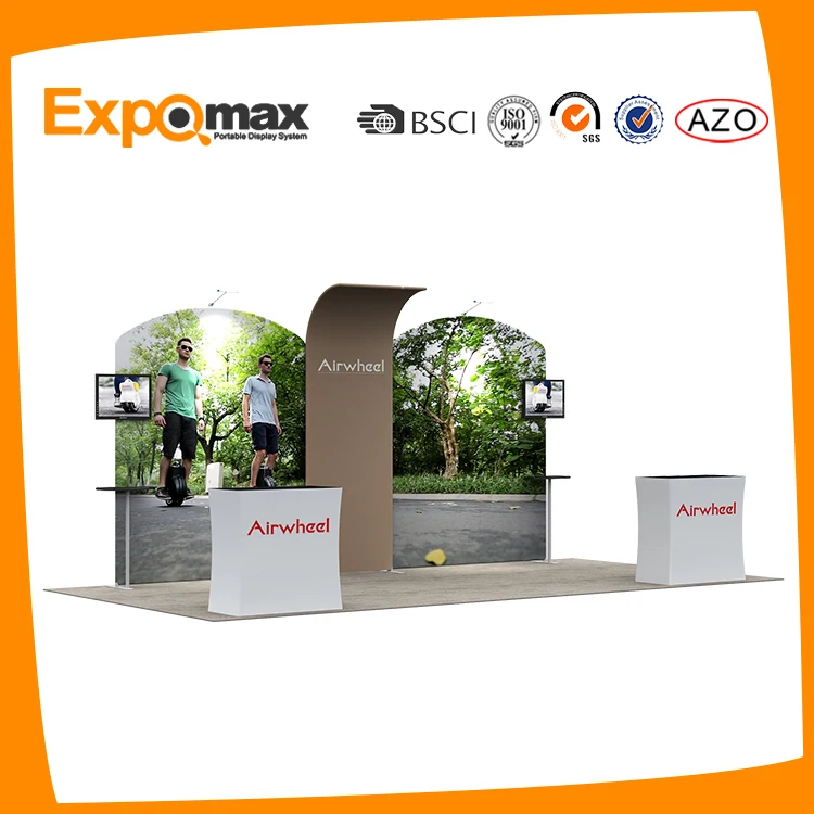 Professional special design 10x20 conference exhibition trade show booth design displays