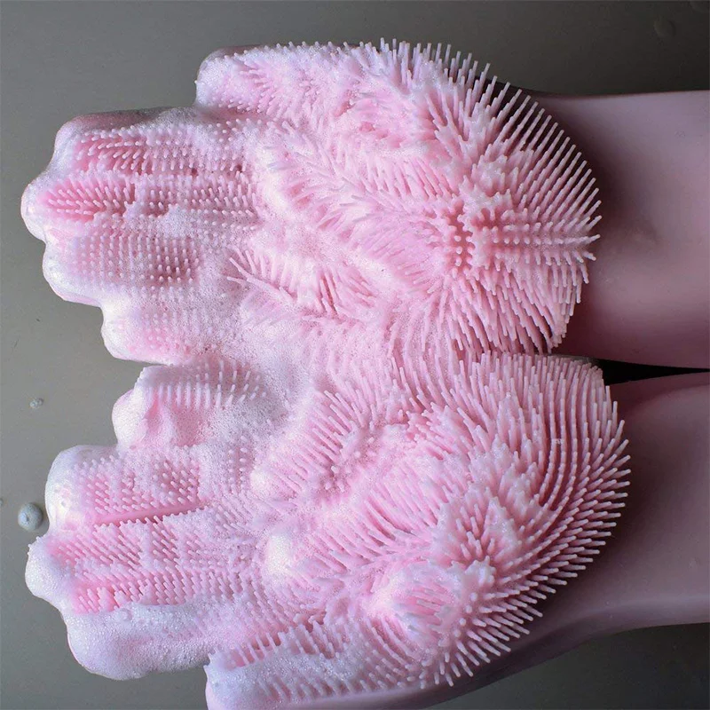 Magic Dish Washing  Kitchen Silicone  Cleaning Brush Scrubber