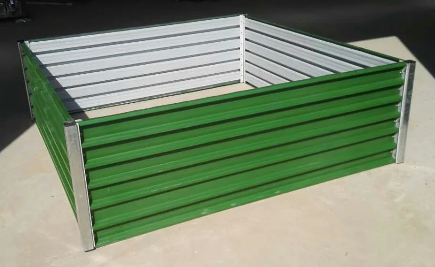 Прямая поставка с завода, стальная поднятая садовая кровать, мгновенная посадка, металл, 65 д * 65 Ш * 30 в см