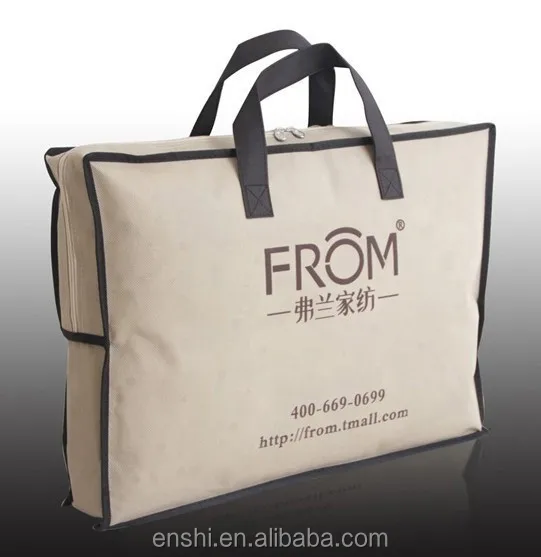 Non Woven and Plastic Comforter Bag For Bedding Set bag in Home