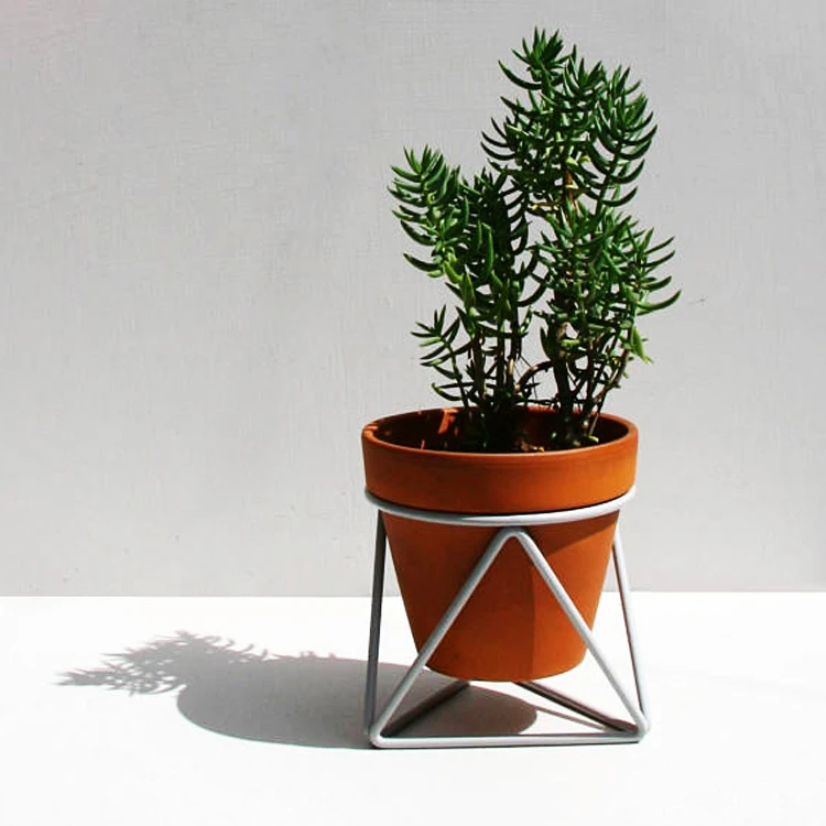 Gold Wrought Iron Flowers Stands, Small Planter Stand Outdoor