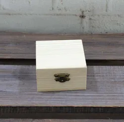Wholesale square small wooden gift box for flower rose 8.5*8.5*5cm