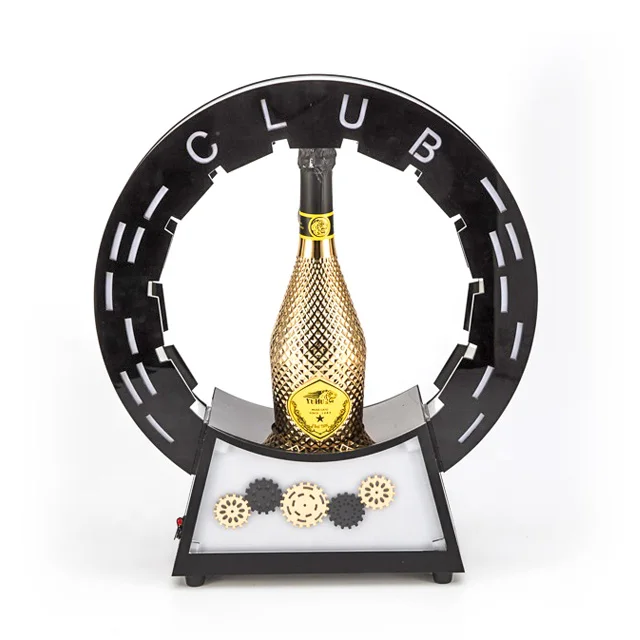 Geer Wheel Bottle Champagne Glorifier Display Racks led bottle glorifier base