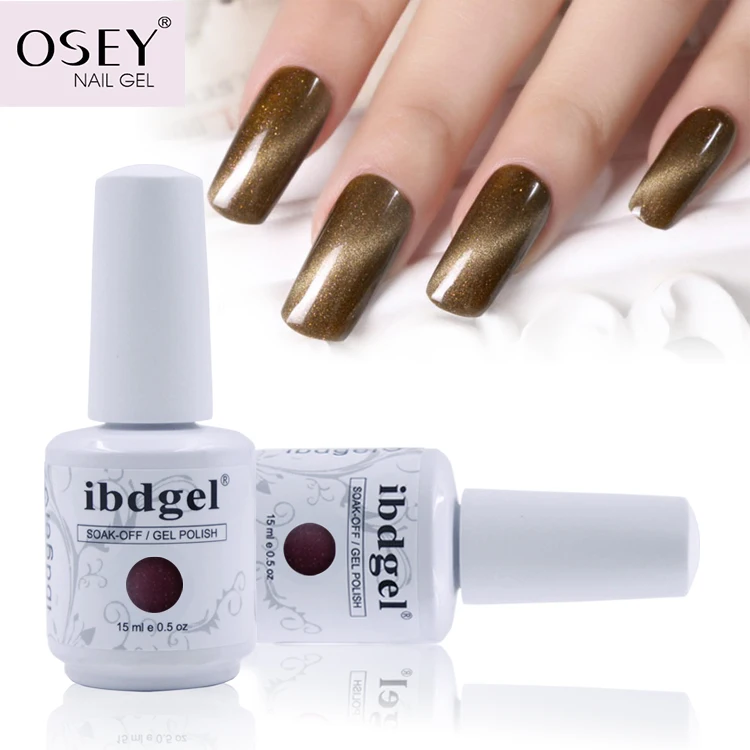 Osey New Bottle Tech Pretty Private Label ibdgel Cat Eye Magneto Gel Nail Polish Esmaltes Brushes