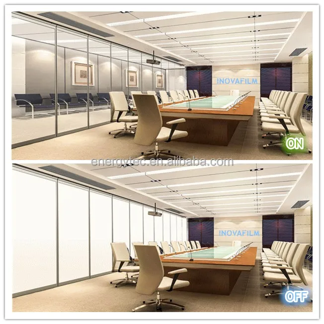 Прозрачная Самоклеящаяся переключаемая смарт-пленка шириной 1500 мм