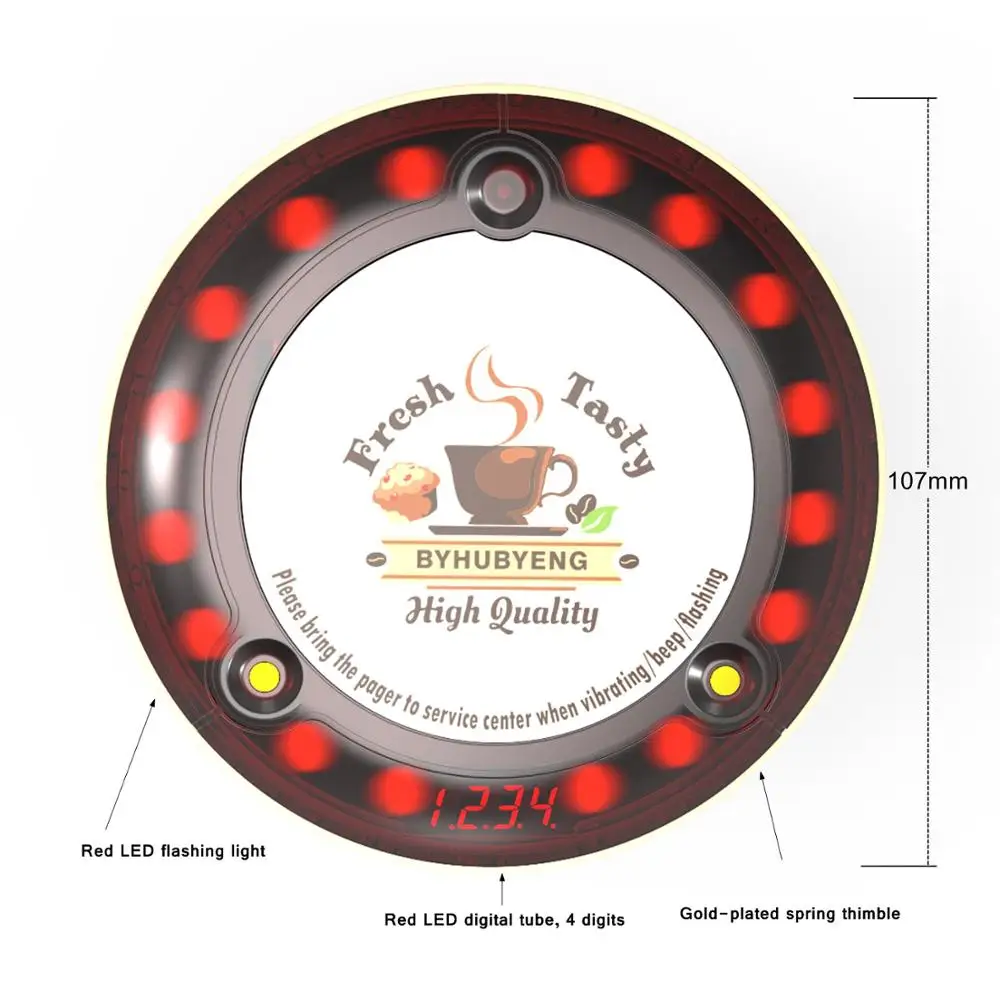 BYHUBYENG Alphanumeric Paging System 1 Pcs Keypad And 30 Pcs Pager FM Technology Factory Outlet 3000m Long Range Pager System