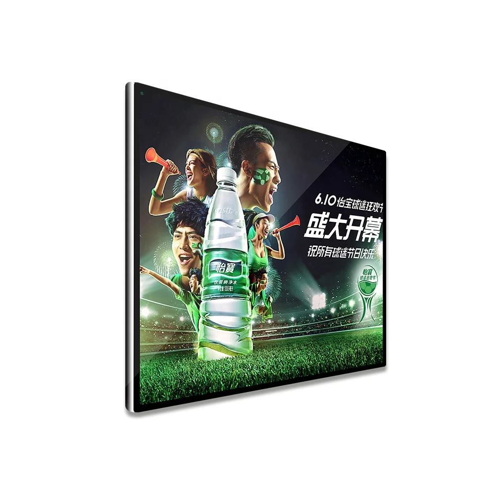 Elevator Wall Mount LED for Elevator Wall for ads 43 inch LCD Advertising Screen Wall Indoor Display Panel with Camera