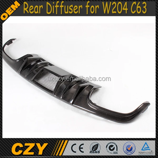 Reiger Стиль Заднего Бампера Положение Углеродного Волокна W204 Задний Диффузор для M ercedes B enz W204 C63