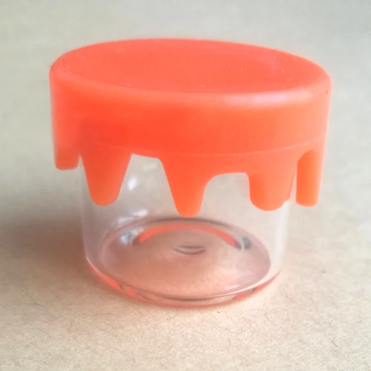  Стеклянная банка из боросиликатного стекла 100 мл с силиконовым покрытием