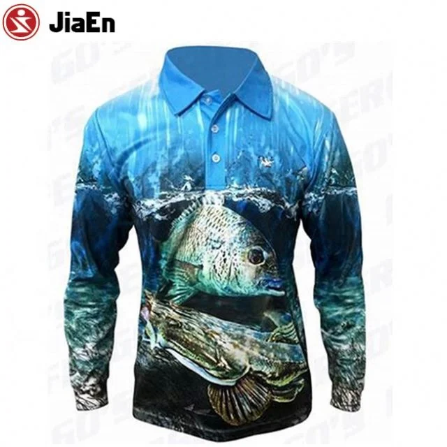 Best Quality China Manufacturer Long Sleeve Polyester Fishing Jersey Shirt With Hood
