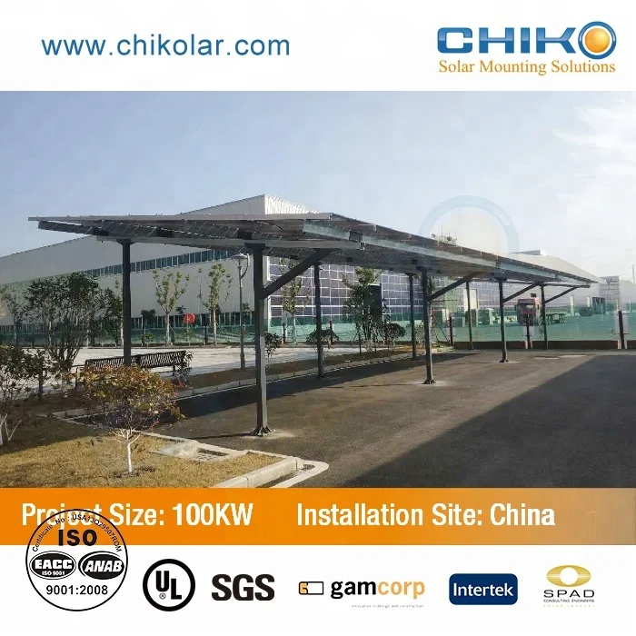Chiko Solar Aluminum Carport mounting rack / Structure