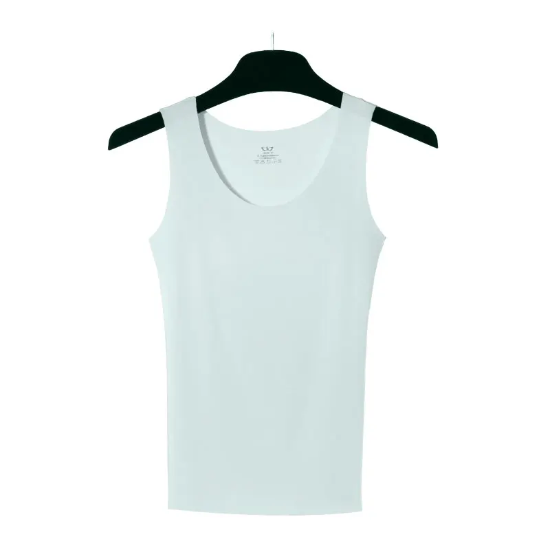 Лидер продаж, модный стильный приталенный бесшовный топ, Женская майка, женские майки