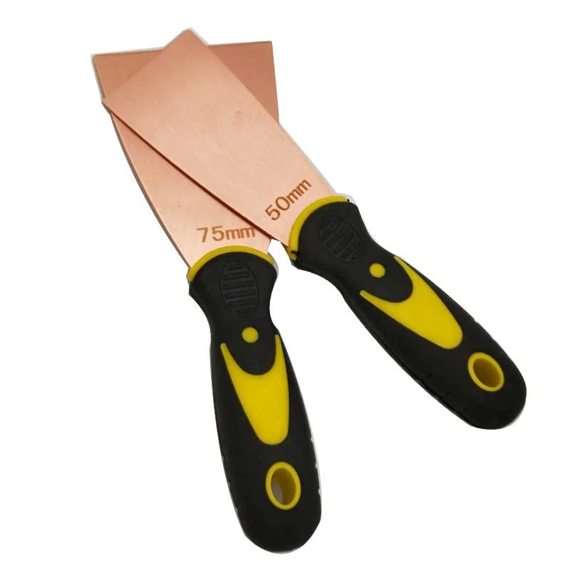 Red Copper Alloy Putty Knife  ,Spatulas Safety Hand Tools Non Sparking Scraper 50mm 2inch