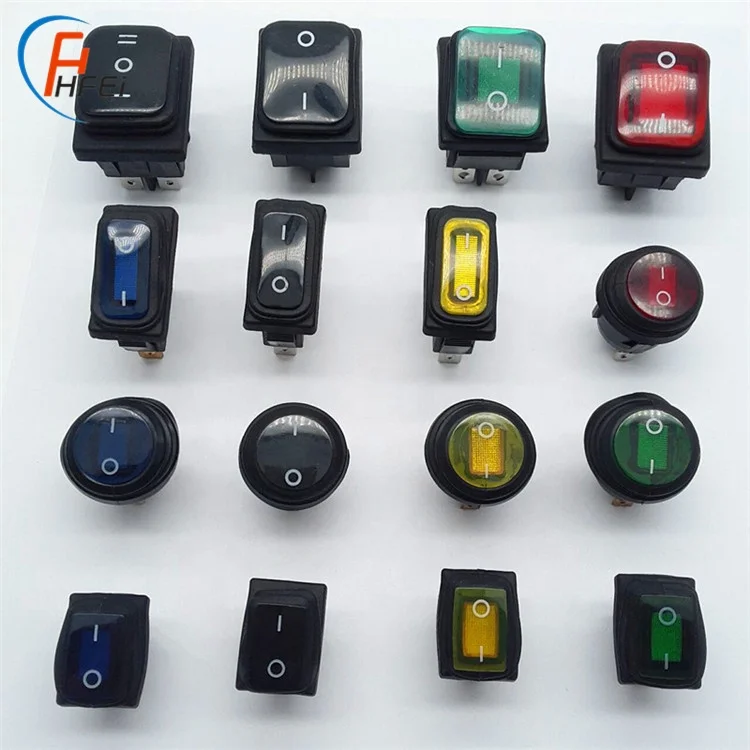 HF-KCD1 marine 12v 250vac 16a t100 55 led lamp waterproof ip68 rocker switch