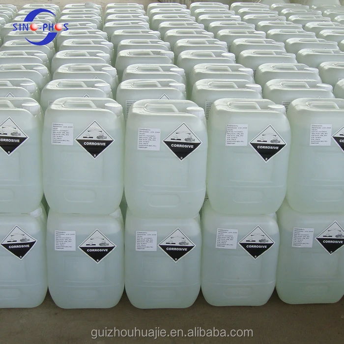 
China manufacturers plant CAS NO 7664-38-2 H3PO4 phosphoric acid 